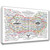 Optivixity The Healing Web Map Poster Spirit Natural Remedies Chart Wall Art Home Decoration (16x24in(40x60cm)-Framed)