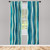 Ambesonne Abstract Window Curtains, Wave Pattern with Grunge Effect Vertical Lines Sea Inspired Design, Lightweight Decorative 2-Panel Set & Rod Pocket, Pair of - 28" x 95", Green Blue