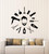 WallStickers4ever Vinyl Wall Decal Barber Tools Beauty Salon Stylist Hair Barbershop Stickers Mural Large Decor (g3489) Black
