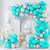 HUICYHFR Teal Blue Silver Balloon Garland Arch Kit - 120Pcs Teal Blue Silver Confetti Latex Party Balloons for Wedding BBQ Casino Graduation Birthday Party Decorations HUICYHFR Teal Blue Silver Balloon Garland Arch Kit - 120Pcs Teal Blue Silver Confetti Latex Party Balloons for Wedding BBQ Casino Graduation Birthday Party Decorations