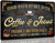 Coffee Bar Sign Good Days Start with Coffee & Jesus Vintage Metal Plaque Signs for Kitchen Cafe Pub Home Coffee Station Decor 8 x 12 inch