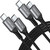 USB-C to USB-C Cable 60W (2-Pack 3.3ft), USBC Type C Fast Charging Charger Cord for Samsung Galaxy S23 S22 S21 S20 Ultra, Note 20 10, MacBook Air/Pro, iPad Pro, iPad Air4, iPad Mini 6, Pixel, Switch