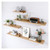 Floating Shelves Bookshelf,Decorative Storage Shelves,Rustic Wood Wall Shelves,Photo Frames Display Shelf,Lack Wall Shelf Unit,Rustic Storage Shelves Display Racks ( Color : Pine Wood-log Color-30cm )