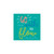 Creative Converting Go with The Flow Beverage Napkins, 5", Blue, White, Red, and Yellow