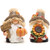 Hodao 2pcs Fall Thanksgiving Pumpkin Gnomes Decorations Handmade Swedish Tomte Gnomes Elf for Fall Decor Gift - Fall Thanksgiving Party Home Kitchen Table Decor - Thanksgiving Autumn Gift