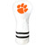 Team Golf NCAA Clemson Tigers White Vintage Fairway Head Cover White Vintage Fairway Golf Club Headcover, Form Fitting Design, Retro Design & Superb Quality