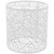E27 Hollow Light Cover, Modern Lamp Shade, Replacement Metal Lampshade for Table Lamps and Floor Light, White2