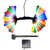 Lumabase Solar Powered Crystal Water Drop String Lights - Multicolor