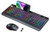 Wireless Keyboard and Mouse Backlit, seenda Ergonomic Keyboard Mouse with Wrist Rest, 2.4G USB & Type C, Full-Size Silent Rechargeable RGB Light Up Combo for Mac Windows, Laptop, PC Computer