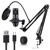 ovedisa USB Microphone, Professional 192kHz/24Bit Plug & Play PC Computer Condenser Cardioid Mic Kit with Sound Advanced Chipset, for Podcast,Studio Recording,Games and Streaming