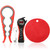 YAOGNAHS Jar Opener Multi Function Bottle Opener Kit Can Opener with Non Slip Gripper Pad