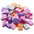 100 Pcs Mini Nail Files and Buffers, 100/180 Grit Rectangular Nail Buffer Block for Nail Care Professional Manicure Tools - Multicolor