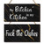 Jetec 2 Pieces Funny Kitchen Signs The Dishes Hanging Wall Art Sign No Bitchin in My Kitchen Rustic Wooden Wall Signs Decorative Wood Sign Home Kitchen Decor, 10 x 5 Inch (Simple)