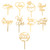 PartyKindom 9pcs Exquisite Cake Plug- in Cake Ornament Delicate Cake Topper Cake Insert for Home/Wall/Room Decorations PartyKindom 9pcs Exquisite Cake Plug- in Cake Ornament Delicate Cake Topper Cake Insert for Home/Wall/Room Decorations