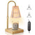 ZXMEAN Candle Warmer Lamp, Candle Lamp Warmer with Dimmer, Electric Candle Warmer for Jar Candles Lamp Warmer Bedroom Home Decor, 2H/4H/8H Timer Adjustable Height with 2 Bulbs, (Amber)