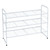 GEORIS Stackable 3-Tier Shoe Rack, Space-Saving Shoe Shelf Organizer for Closet, Entryway, Hallway, White