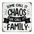 Autravelco Some Call It Chaos We Call It Family 12x12 Inch Metal Tin Sign Vintage Indoor Pubs Club Porch Wall Decor Aluminum Metal Sign Garage Signs for Dorm