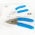 COMPTYCO Stainless steel VCFS-30 Three-port Fiber Optical Stripper Pliers Wire Strippers for FTTH Tools Optic Stripping Plier VCFS-30 Fiber Stripping Pliers(1PCS)