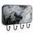 Key Holder for Wall Self Adhesive Key Hooks for Wall Decorative with 4 Key Hooks, Key Rack Key Hanger for Wall Entryway, Hallway, Bathroom, Living Room, Kitchen, Abstract Marble Texture