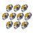 Welsun G4 Bi-Pin Base 12V DC 2W Led Light Bulb Lanp 10pcs (Color : Cool White)