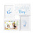 Tiny Ideas My First Birthday Print Collage Photo Frame with Included Ink Pad and Imprint Cards, Blue