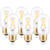 Dimmable T45 LED Edison Bulb, 2W 3000K Soft White, E26 Standard Base T14 LED Filament Tube Light Bulb, Equivalent 25Watt Incandescent Replacement, 200LM, 6 Pack