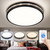 LED Dimmable Flush Mount Ceiling Light, 31W 3000K/4000K/6500K Change Color by Wall Switch, Modern Slim Surface Flush Mount Ceiling Light, LED Round Flat Panel Light for Kitchen Bedroom Hallway Porch