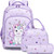 Meisohua Unicorn Backpack for Girls School Backpack for Elementary Kindergarten Preschool Bookbag 3 in 1 Set Unicorn School Bags for Girls Water Resistant