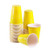 TashiBox 16 oz disposable plastic party cups, 150 count (Yellow)
