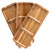 Lorbro Acacia Wood Serving Tray, 14" x 5.5" Wooden Serving Platter, 3 Section Rectangular Wooden Trays for Food, Cheese, Snacks, Fruit, Appetizer, Charcuterie, Home Decor, Set of 3 Pack