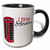 3dRose PS Vintage - I Love London Red Telephone Booth - Mugs (mug_162267_4)