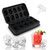 Skull Ice Cube Mold, 3D Silicone Skull Ice Mold, 10 Cavity Skull Ice Cube Tray with Funnel, Skull Shaped Ice Cube Mold with Lid, Skull Silicone Mold for Baking, Chocolate, Candy and Resin (Black)
