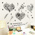 Sticker and Art Decal Mural Removable Home Family Decor Home Wall Flowers Birds Home Decor Vinyl Quotes for Walls (Black, One Size)