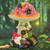 Hannstar Solar Mushroom Gnome Garden Outdoor Statues with LED Lights - Outdoor Lawn Decor Garden gnome Statue for Patio, Balcony, Yard, Lawn Ornament