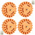 4Pack Decal Remover Eraser Wheel Tool Kit 4 Inch Rubber Eraser Wheel Adhesive Remover Power Drill Attachment for Removing Pinstripes, Stickers, Adhesive Vinyl Decals from Cars, Rvs, Boats, Motorcycles
