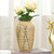 HHfutime Glass Vases for Flowers Boho Vase, Round Glass Vase Flower Vases for Centerpieces, Floral Arrangements Housewarming Party Table Vase for Home Decor(Rattan Vase L)
