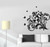 Wall Decal Room Decoration Patterns Flowers Butterflies Vinyl Stickers (ig2882) Matte Black