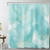 Teal Blue Marble Shower Curtain Decor, Modern Abstract White and Gold Marble Textured Vintage Shower Curtains for Bathroom 72X78 inch Polyester Fabric Bathroom Decoration Bath Curtains Hooks Included