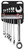 Performance Tool W1171 7-Piece SAE Ratcheting Wrench Set - 72 Tooth Gear System, CR-V Construction
