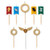 Papyrus Birthday Candles, Harry Potter Quidditch Cake Topper (8-Count)