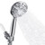 HAMOLER 8 Functions Handheld Shower Head Sets High Pressure Hand Shower Kit with 59 Inch Shower Hose Shower Head with Handheld, Chrome