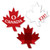 Big Dot of Happiness Canada Day - DIY Shaped Canadian Party Cut-Outs - 24 Count