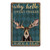 SKIYGTH Tin Sign Moose Deer Hello Sweet Cheeks Have A Seat Vintage Metal Tin Sign Retro Poster 8x12inch
