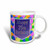 3dRose Balloons With Purple Banner Happy 75Th Birthday Two Tone Mug, 11 oz, Red
