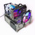 PC Open Chassis Stackable Computer Case Heat Dissipation Acrylic UATX ITX Motherboard Test Bench Platform DIY Computer Case Transparent Support CPU Water Cooling