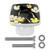 Drawer Pulls Handles Cabinet Knobs Tropical Black Floral Flower Drawer Dresser Cupboard Wardrobe Pulls Handles 4pcs
