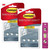 Command Clear Cable Clips - Plastic Adhesive Cord Clips for String Lights, Christmas Decorations, Wall, Office or Home Wires, 20 3M Clear Hooks, 24 Adhesive Strips and Wholesalehome Hook Torpedo Level
