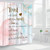 Marble Shower Curtains Inspirational Quotes Abstract Pink Blue Colorful Modern Bathroom Polyester Fabric Decor Hanging Curtain Set 70x70 Inch Included Hooks