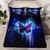 Manfei Purple Butterfly Fitted Sheet Queen Size Shinning Leaves Bedding Set 3pcs for Kids Teens Room Decor,Starry Sky Galaxy Bed Cover Black Soft Bed Sheet Set with 2 Pillowcases