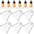 6 Pcs Clear Seeded Glass Shade Seeded Ceiling Fan Light Covers Ceiling Fan Light Shades Light Fixture Globes Replacement Glass Shades for Pendant Lights Chandelier Sconce 1.65 in Fitter Diameter